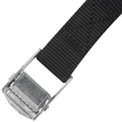 Ремень-стяжка с пряжкой-зажимом Standers 25х5000 мм, полипропилен, цвет чёрный, SM-82125519