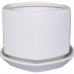 Горшок цветочный Goncar Меркурий 14x18x14 см v1.7 л керамика белый, SM-82126328