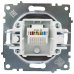 Розетка компьютерная встраиваемая Onekey Florence RJ45, UTP cat 5, цвет серый, SM-82127033