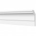 Плинтус для натяжных потолков экструдированный полистирол белый Формат 04014Е 1.8х3.6х200 см, SM-82129458