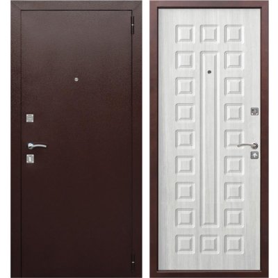 Дверь входная металлическая Йошкар, 860 мм, правая, цвет белый ясень, Входные двери, SM-82133058