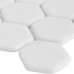 Мозаика стеклянная Hex Antislip 31.7х30.7 см цвет белый, SM-82134638