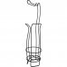 Стойка для ёршика и туалетной бумаги, 60 см, сталь, цвет чёрный, SM-82135312