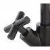 Смеситель для раковины Sensea Nosu двухвентильный с высоким изливом цвет чёрный, SM-82135929