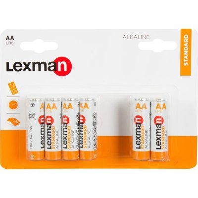 Батарейка алкалиновая Lexman LR6 АА, 12 шт., SM-82137570