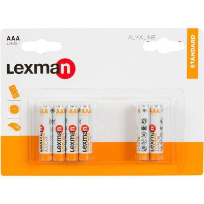 Батарейка алкалиновая Lexman LR03 ААА, 12 шт., SM-82137571