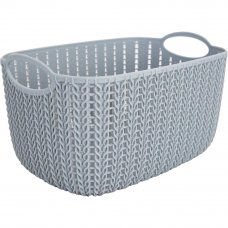 Корзинка для хранения «Вязание», 4 л, цвет серый