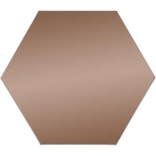 Плитка зеркальная Mirox 3G шестигранная 20x17.3 см цвет бронза