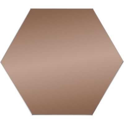 Плитка зеркальная Mirox 3G шестигранная 20x17.3 см цвет бронза, SM-82155753