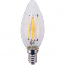 Лампа светодиодная Gauss LED Filament E14 11 Вт свеча прозрачная 720 лм, тёплый белый свет