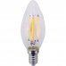 Лампа светодиодная Gauss LED Filament E14 11 Вт свеча прозрачная 720 лм, тёплый белый свет, SM-82158264