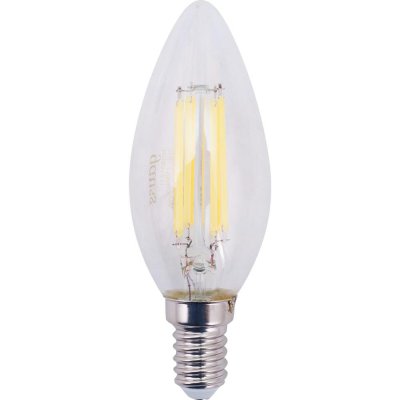 Лампа светодиодная Gauss LED Filament E14 11 Вт свеча прозрачная 750 лм, нейтральный белый свет, SM-82158265