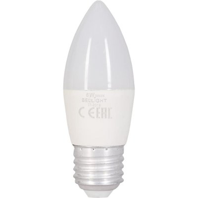 Лампа светодиодная Bellight E27 220-240 В 6 Вт свеча 480 лм, тёплый белый свет, SM-82168006