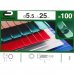 Саморезы кровельные Standers 5.5x25 мм RAL 6005 цвет зелёный, 100 шт., SM-82182082