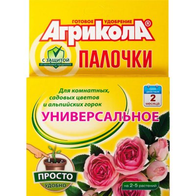 Удобрение Агрикола «Палочки» для цветов, с защитой, 10 шт., SM-82205285