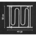 Полотенцесушитель электрический Equation Твист 70 Вт, 50х60 см, цвет серый, SM-82221074