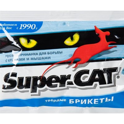 Средство для защиты крыс и мышей «SuperCat» 4 шт, SM-82231995