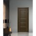Дверь межкомнатная Дельта горизонтальная остеклённая ПВХ цвет ольха коричневая 60x200 см (с замком и петлями), SM-82249888