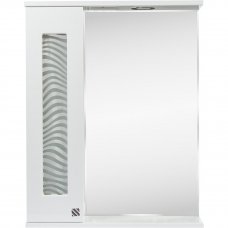 Шкаф зеркальный подвесной «Мальта» 55x70 см цвет белый