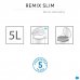 Контейнер для мусора Remix Slim 5 л цвет чёрный, SM-82255852