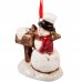 Украшение ёлочное «Снеговик», 9.5 см, керамика, SM-82259568