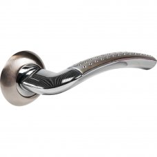 Дверная ручка Punto Logita TL SN/CP-3, без запирания, комплект, цвет матовый никель