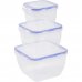 Набор контейнеров для хранения продуктов с зажимом 0.45/0.9/1.5 л, SM-82284708