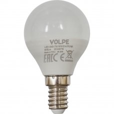 Лампа светодиодная Volpe Norma E14 220 В 7 Вт шар 600 лм тёплый белый свет