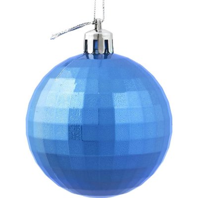 Шар ёлочный «Диско» 6 см, пластик, цвет синий, SM-82304669