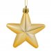 Ёлочное украшение «Звезда» 8 см 3 шт, цвет золотой, SM-82304694