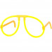 Очки маскарадные светящиеся, цвет жёлтый, SM-82304909