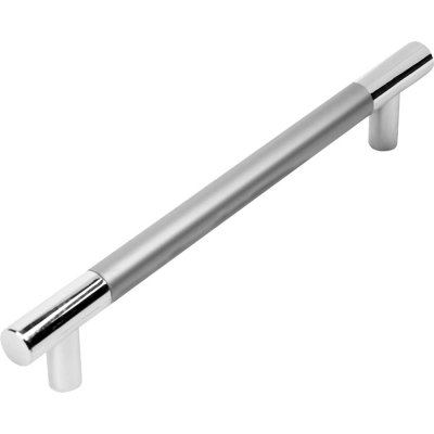 Ручка-рейлинг мебельная Jet С15, 160 мм, цвет серебристый, SM-82307275