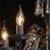 Люстра хрустальная подвесная «Аврора», 8 ламп, 24 м², цвет чёрный, SM-82312578