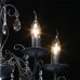 Люстра хрустальная подвесная «Аврора», 5 ламп, 15 м², цвет чёрный, SM-82312579