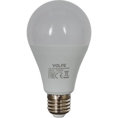 Лампа светодиодная Volpe Norma E27 220 В 25 Вт груша 2000 лм, белый свет, SM-82314011