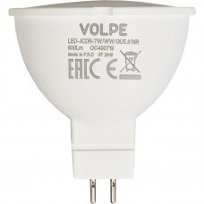 Лампа светодиодная Volpe Norma GU5.3 220 В 7 Вт спот 600 лм, тёплый белый свет