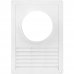 Решётка вентиляционная с фланцем, D100 мм, 170х240 мм, цвет белый, SM-82320085
