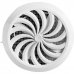 Решётка вентиляционная с фланцем, D100/150 мм, 180 мм, цвет белый, SM-82320095