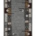 Дорожка ковровая «Лайла де Люкс» 1604-66, 1 м, цвет серый, SM-82337308