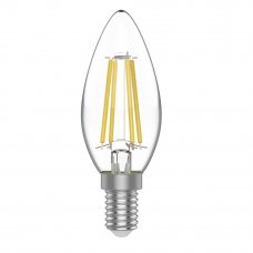 Лампа филаментная светодиодная Gauss E14 220 В 4.5 Вт свеча 400 лм, тёплый белый свет