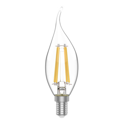 Лампа светодиодная Gauss E14 220 В 4.5 Вт свеча на ветру 400 лм, тёплый белый свет, SM-82340213