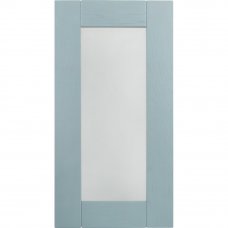 Витрина для шкафа Delinia ID "Томари" 40х76.8 см, МДФ, цвет голубой