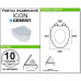 Унитаз подвесной Geberit iCon безободковый горизонтальный выпуск без сиденья, SM-82355491