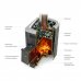Печь банная дровяная ТМФ Компакт 2017 Carbon ДА, цвет терракота, SM-82356256