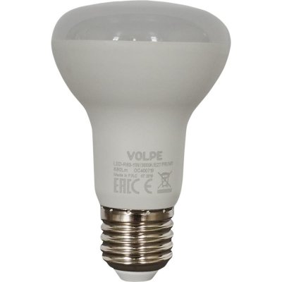 Лампа светодиодная Volpe Norma E27 220 В 11 Вт зеркальная 880 лм, тёплый белый свет, SM-82356555