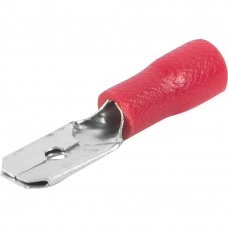 Штекер РпИп 1.5-6.3 1.5 мм², цвет красный, 10 шт.