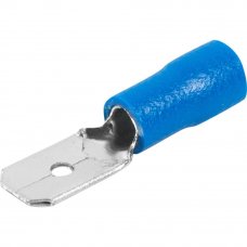 Штекер РпИп 2.5-6.3 2.5 мм², цвет синий, 10 шт.
