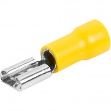 Штекер РпИм 6-6.3 6 мм², цвет жёлтый, 10 шт.