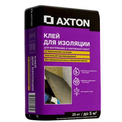 Клей для изоляции Axton 25 кг, SM-82365933