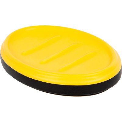 Мыльница Keila керамика цвет чёрный/жёлтый, SM-82367001